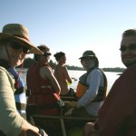 Left to right, front to back— Betsy Ward and Brandon Baker from Voyageur National Park, Liz Roat, US Forest Service, John Craig, Duluth and Holly Armstrong, Quetico Provincial Park.