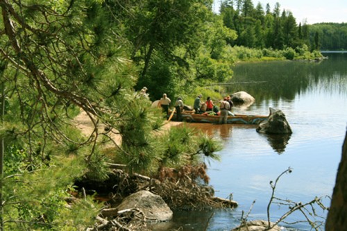 Portage above Curtain Falls