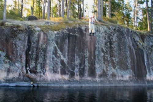 Robin Reilly’s Crooked Lake cliff jump